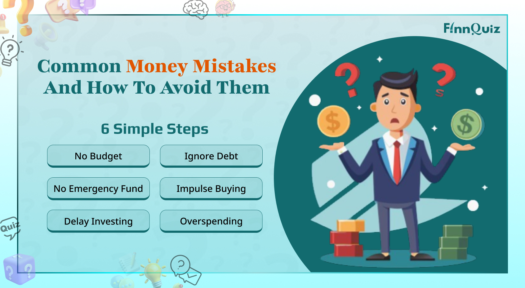 Person reviewing finances and avoiding common money mistakes