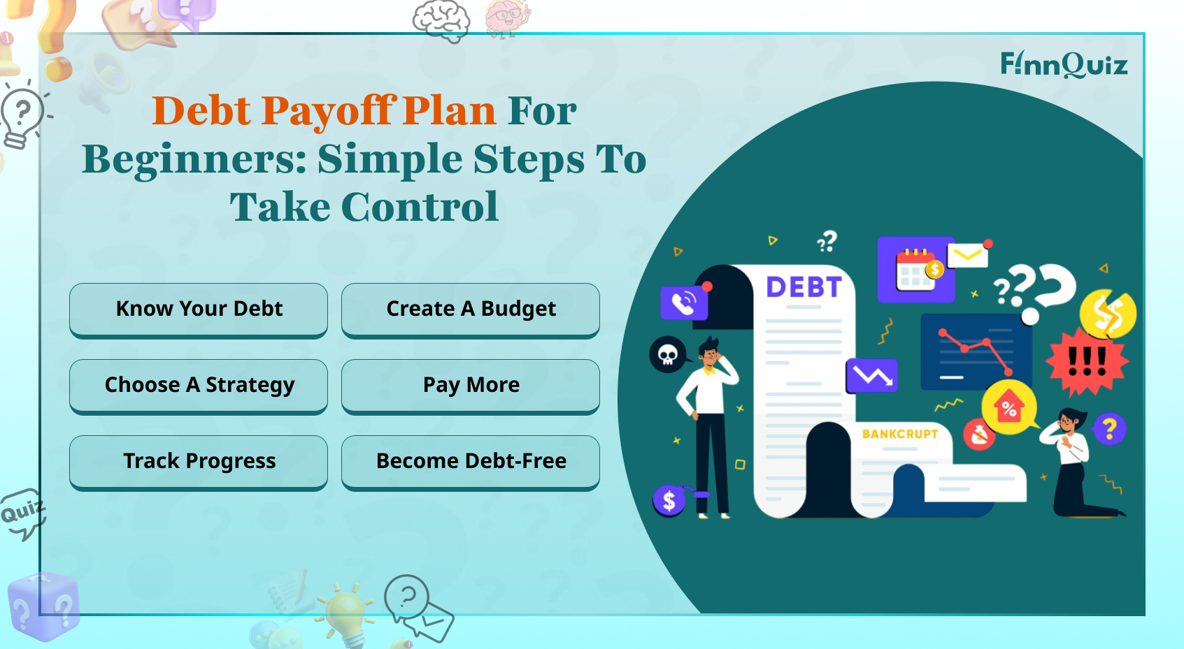 Illustration for Debt Payoff Plan for Beginners: Simple Steps to Take Control