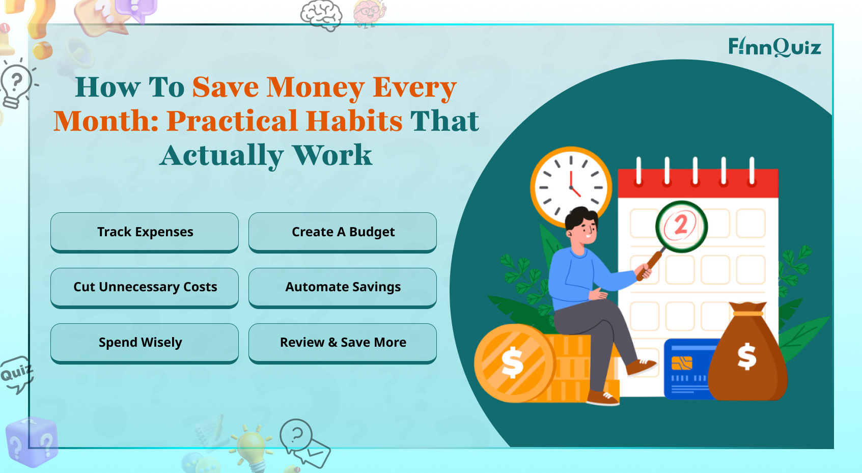 Illustration for How to Save Money Every Month: Practical Habits That Actually Work