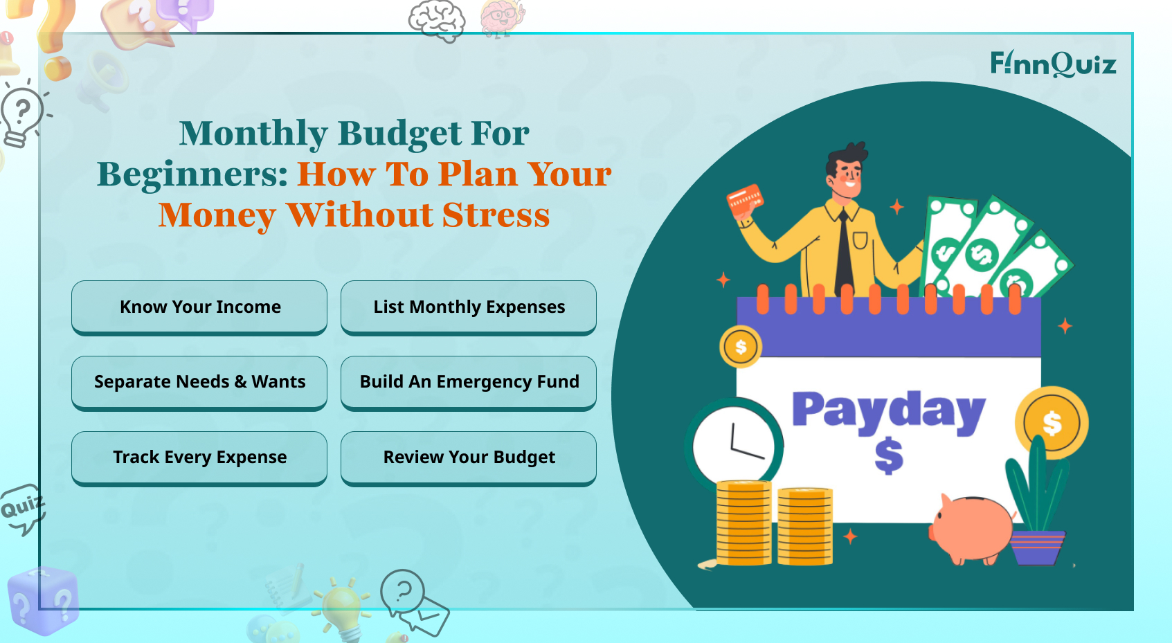 Illustration for Monthly Budget for Beginners: How to Plan Your Money Without Stress