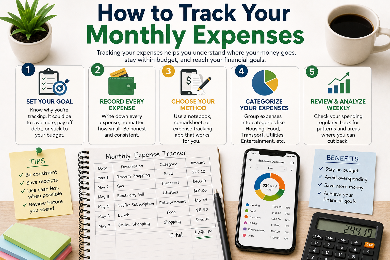 How to Track Your Monthly Expenses