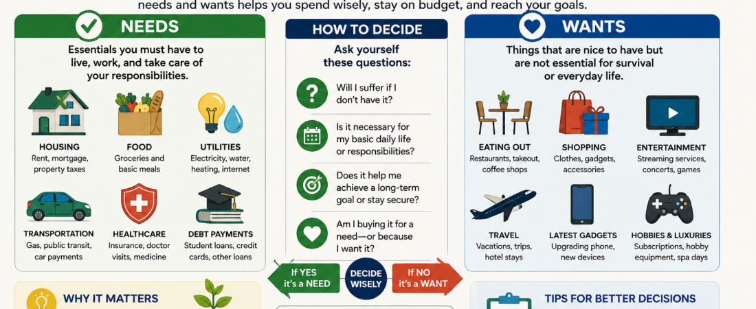 Needs vs. Wants: How to Make Better Spending Decisions