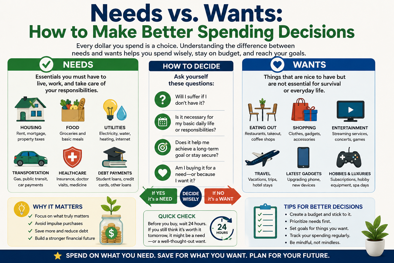 Needs vs. Wants: How to Make Better Spending Decisions